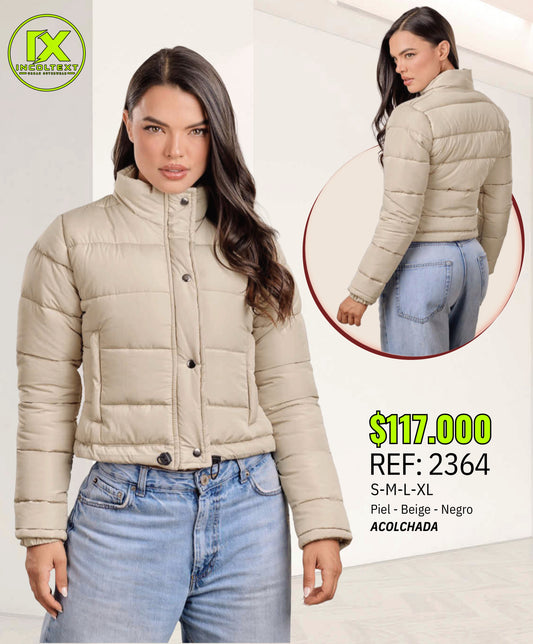 CHAQUETA ACOLCHADA | TIPO PUFFER | CORTA | REF: 2364